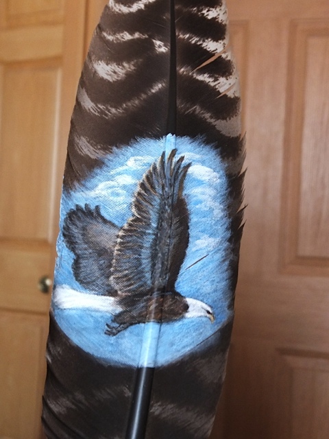 feather painting